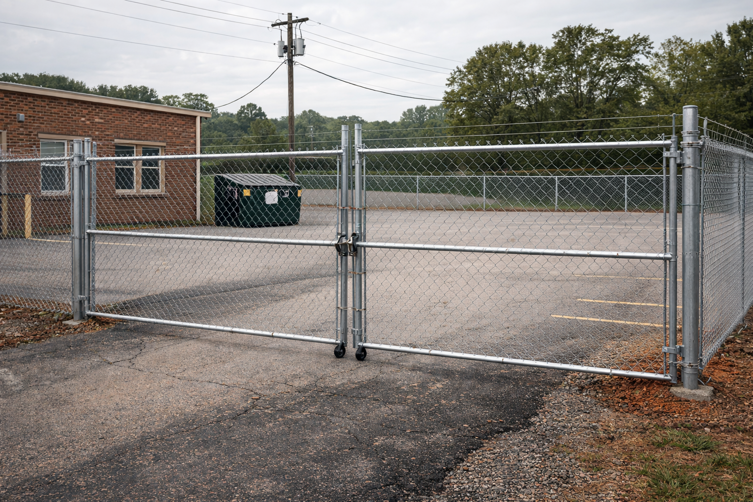 Commercial chain link fence Midlothian - perimeter fencing